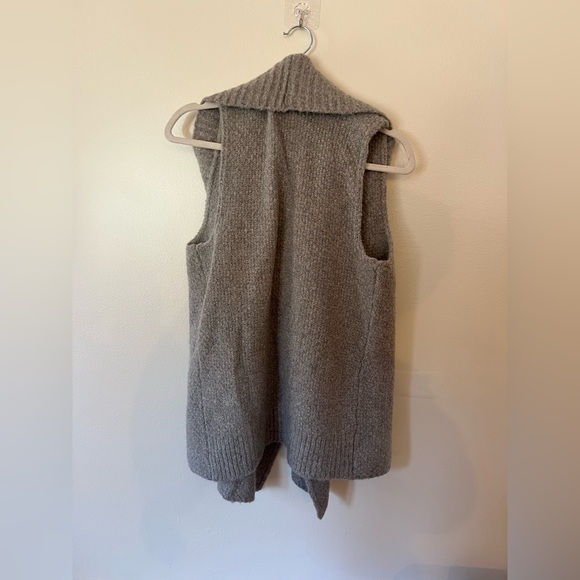 LOFT Neutral Brown Sleeveless Cardigan S - Picture 5 of 5